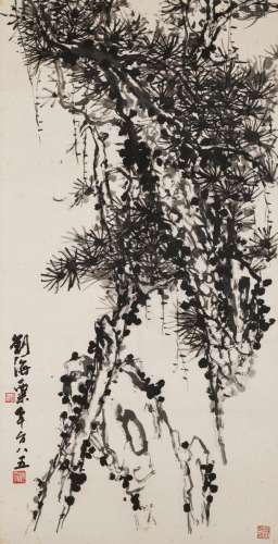 LIU HAISU (1896-1994) Pine Tree and Rock