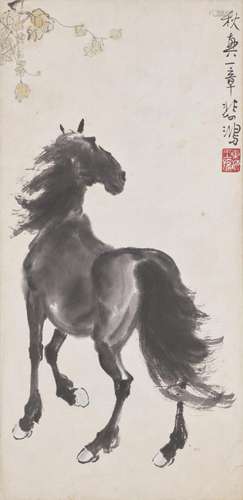 XU BEIHONG(11895-1953) A Standing Horse