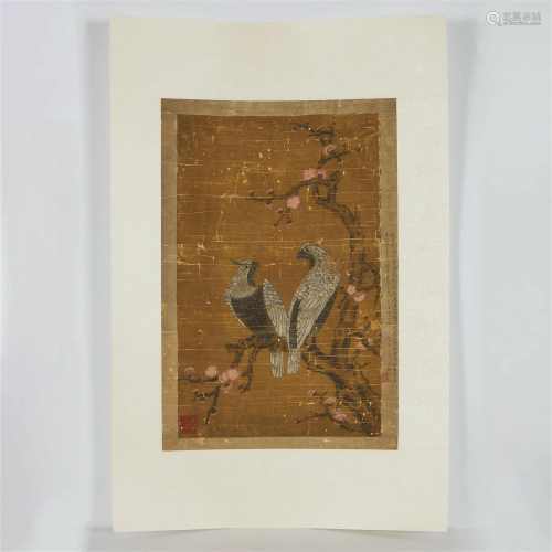 Attributed to Lu Ji (circa 1439-1505), Two Birds, 吕纪 (1439...