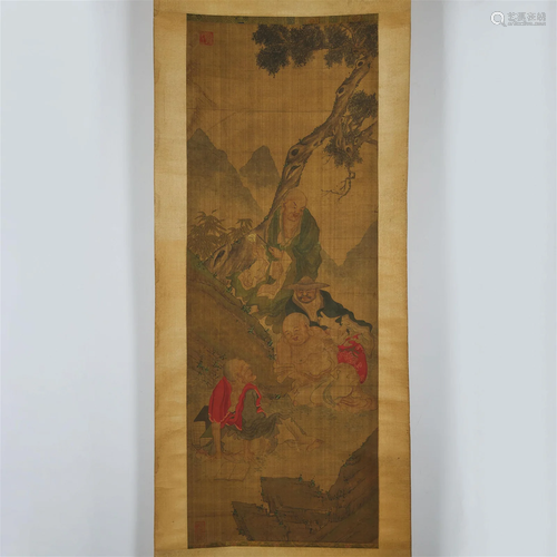 Anonymous (Late Qing Dynasty), A Painting of a Luohan, 晚清 ...