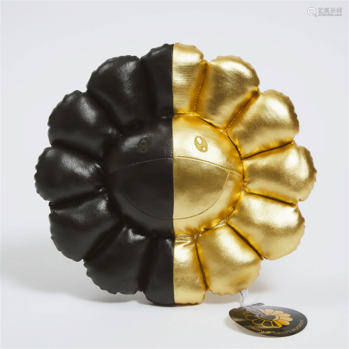 Takashi Murakami (1963- ) x HIKARU, Black and Gold Flower P