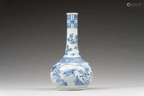 Vase en porcelaine bleu blanc<br />
 Chine, époque Wanli (15...