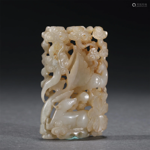 A CHINESE JADE PLAQUE