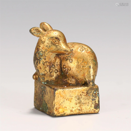 A CHINESE BRONZE SEAL