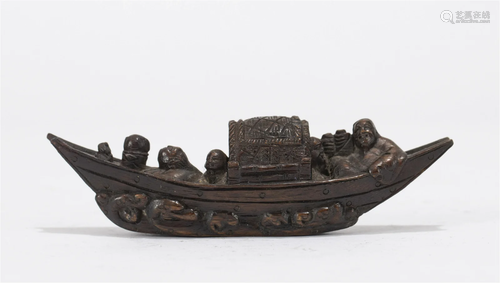 A CHINESE CHENXIANG WOODEN BOAT