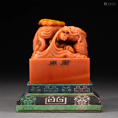 A CHINESE SHOUSHAN STONE SEAL