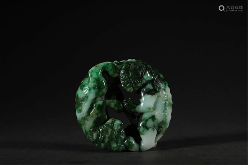 A CHINESE JADEITE BEAST HAND PIECES