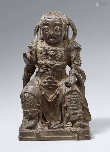 A bronze figure of Zhenwu, the God of the North. Ming dynast...