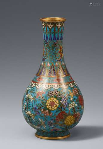 A small Qianlong-style pear-shaped vase.