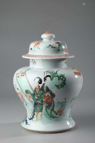 A WUCAI LADY JAR