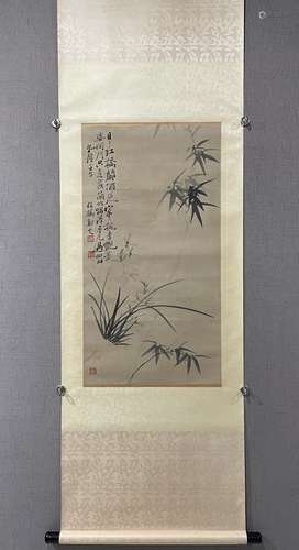 A SCROLL OF CHINESE BAMBOO PAINTING, ZHENG BANQIAO