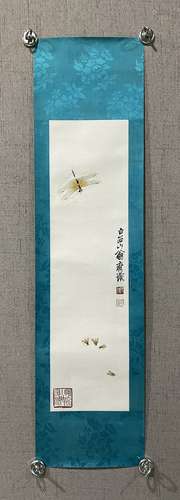 A  CHINESE GRASS AND INSECTS PAINTING,QI BAISHI