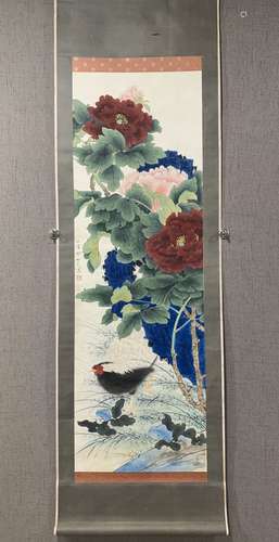 A  CHINESE FLOWER PAINTING,ZHANG DAQIAN