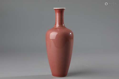 A COPPER-RED-GLAZED VASE, LIUYE ZUN