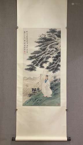 A SCROLL OF DONGPO JVSHI PAINTING, ZHANG DAQIAN