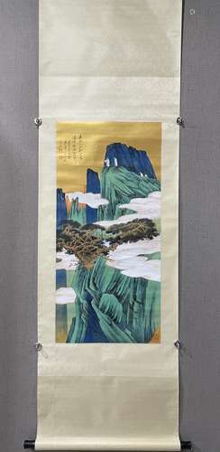 A SCROLL OF CHINESE LANDSCAPE PAINTING,ZHANG DAQIAN