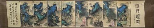 A SCROLL CHINESE LANDSCAPE   PAINTING, ZHANG DAQIAN