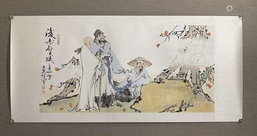 A CHINESE FIGURE PAINTING,FAN ZENG