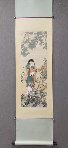 A SCROLL OF CHINESE FALL PAINTING, XV CAO