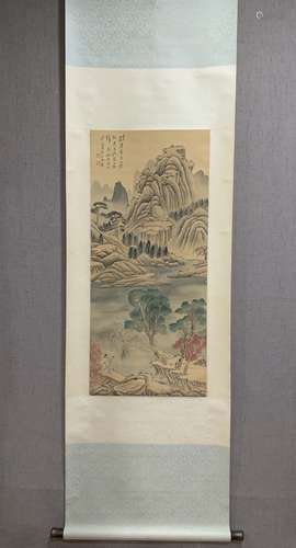 A SCROLL OF CHINESE LANDSCAPE PAINTING, ZHANG DAQIAN