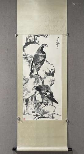 A SCROLL OF CHINESE BADASHANREN PAINTING