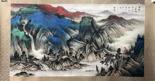 A CHINESE LANDSCAPE PAINTING, ZHANG DAQIAN