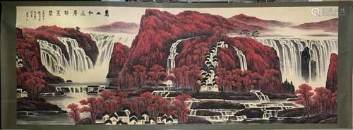 A CHINESE LANDSCAPE   PAINTING, LI KERAN