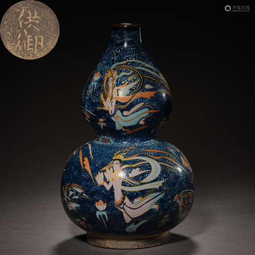 Song Dynasty of China,Jian Kiln Gourd Bottle