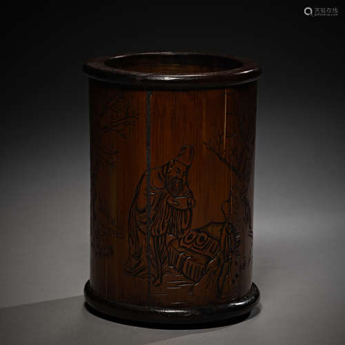 Qing Dynasty of China,Bamboo Pen Holder