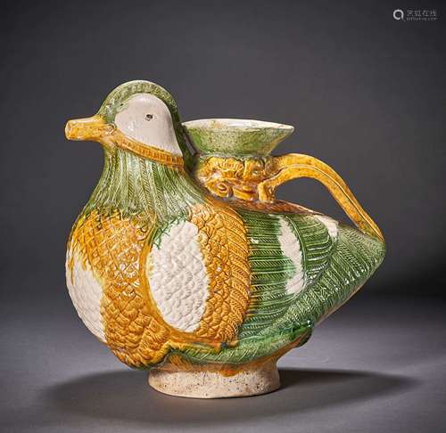 Liao Dynasty of China,Three-colour Mandarin Duck Pot