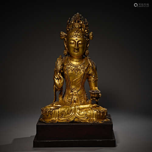 Song Dynasty of China,Bronze Gilt Buddha Statue