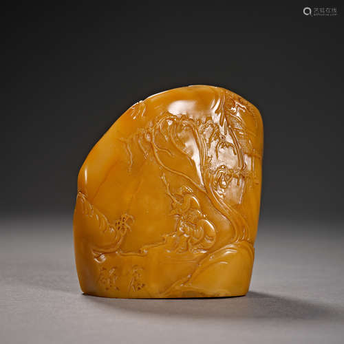 Qing Dynasty of China,Shoushan Field-Yellow Stone Seal