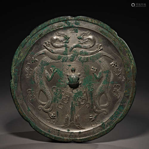 Han Dynasty of China,Bronze Double Dragon Mirror