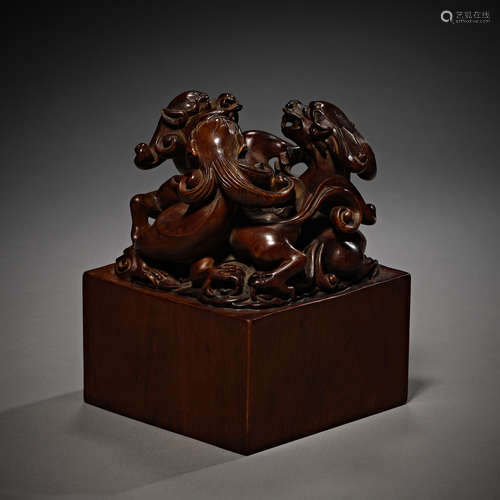 Qing Dynasty of China,Sandalwood Seal