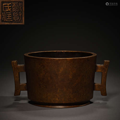 Qing Dynasty of China,Copper Incense Burner