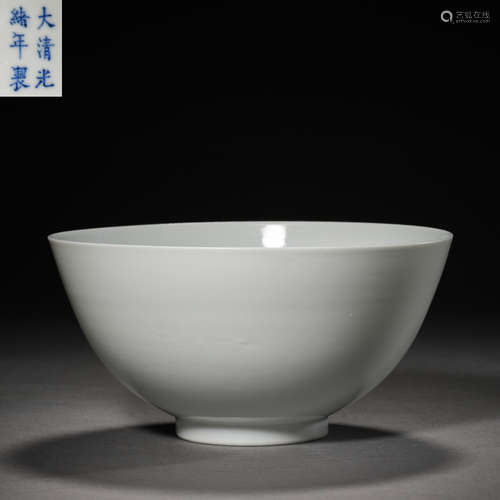 Qing Dynasty of China,Privy House White Glaze Bowl