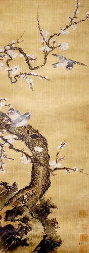 Yiming, Silk Plum and Bird Drawing