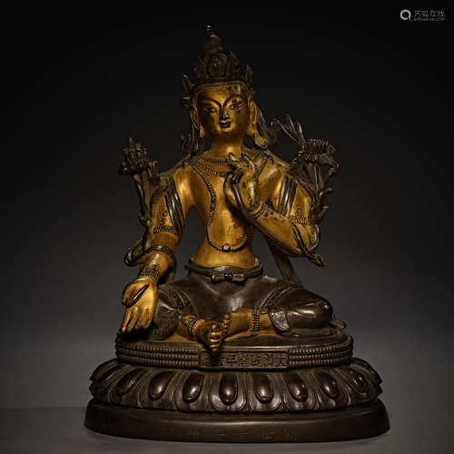 Qing Dynasty of China,Bronze Gilt Buddha Statue