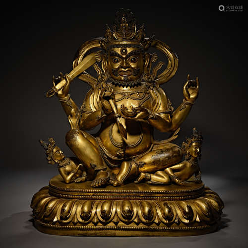 Qing Dynasty of China,Bronze Gilt Buddha Statue