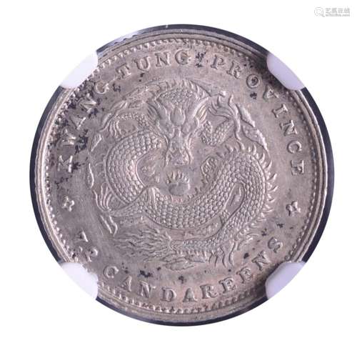 1890-1908.CHINA GUANGXU Silver Coin 10 Cents.Kwangtung Mint....