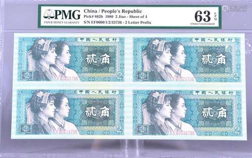 1980.CHINA-PEOPLE'S REPUBLIC .People's Bank of China...