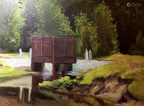 Gateway to the lake oil painting Yaroshenko Nikolai Alexandr...