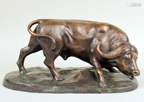 A Bronze 'Ox' statuette