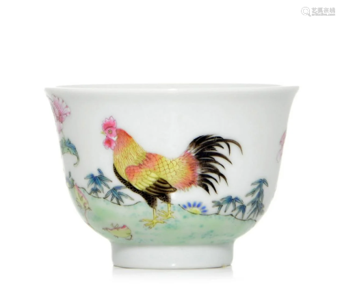 A Fine Chinese Famille Rose Cup