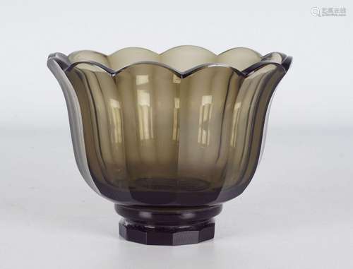 Cristal MOSER ou de Bohème dans le goût de Josef Hoffmann