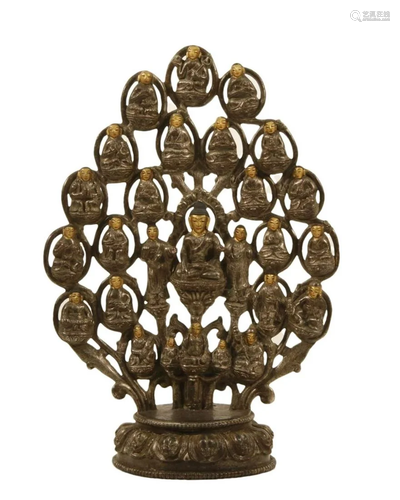 A Gilt-Bronze Figure Of Buddha Shakyamuni