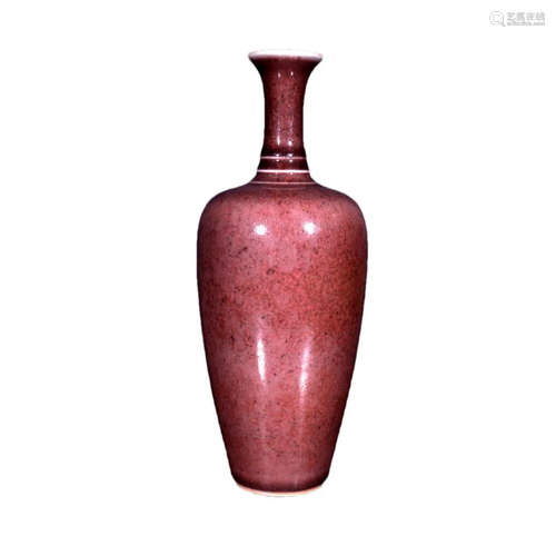 A Fine Cowpea-red Glazed Vase