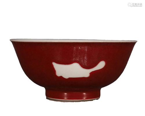 A Wonderful Red-Ground Bowl