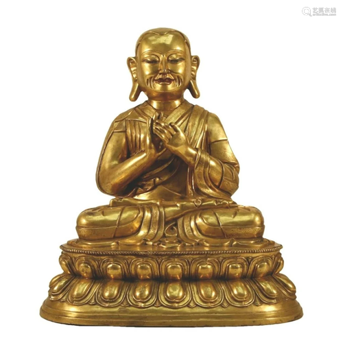 A Gilt-Bronze Figure Of Brog.Mi