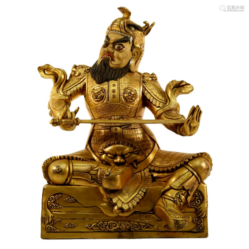 Gilt Bronze Buddhist Figure